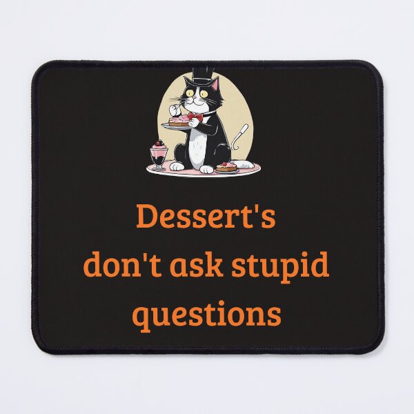 Item preview, tuxedo cat eating dessert designed and sold by Yeyishop.