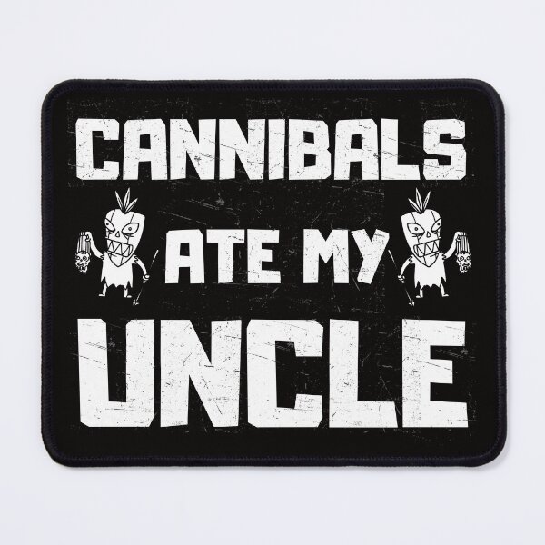 Item preview, Cannibals Ate My Uncle Funny Political Parody designed and sold by ManiaGrania.