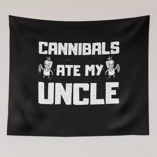 Item preview, Cannibals Ate My Uncle Funny Political Parody designed and sold by ManiaGrania.