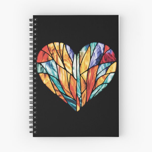 Item preview, Spring Stained Glass Heart designed and sold by HowMonkeyShop.