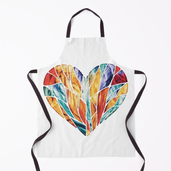 Item preview, Spring Stained Glass Heart designed and sold by HowMonkeyShop.
