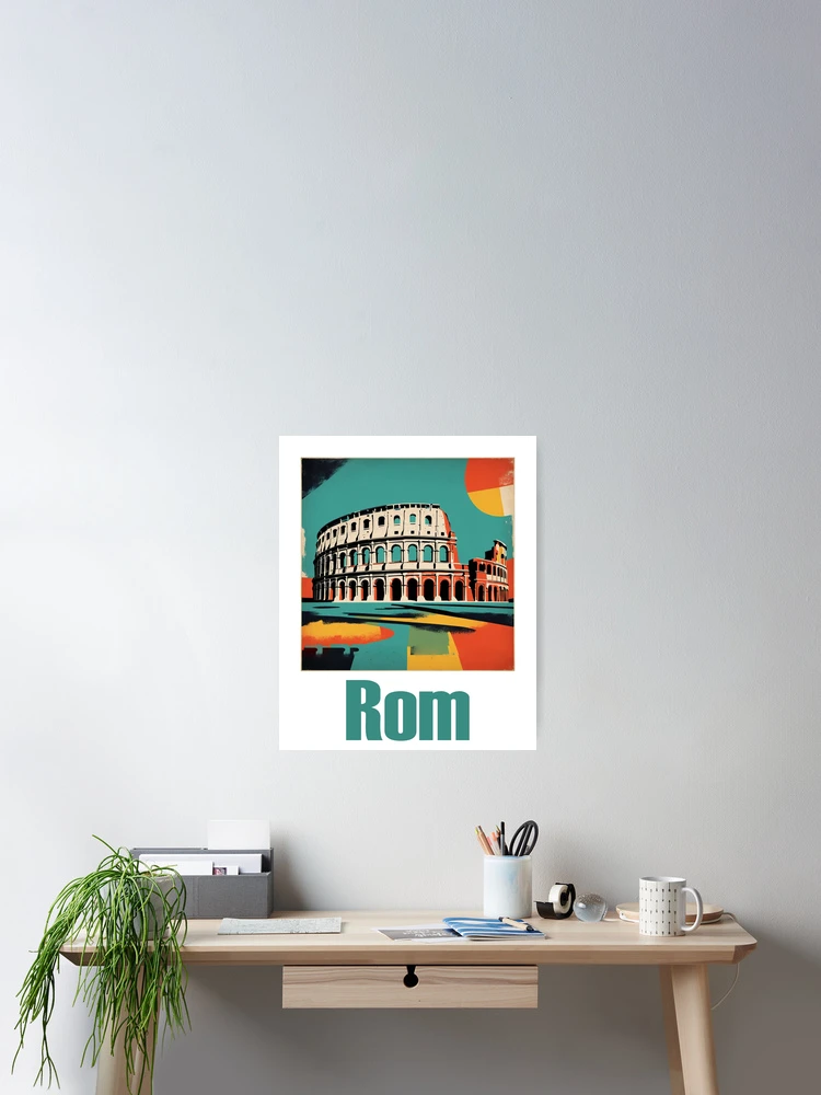 Thumbnail 2 of 3, Poster, Retro Design Rome designed and sold by Talpha.
