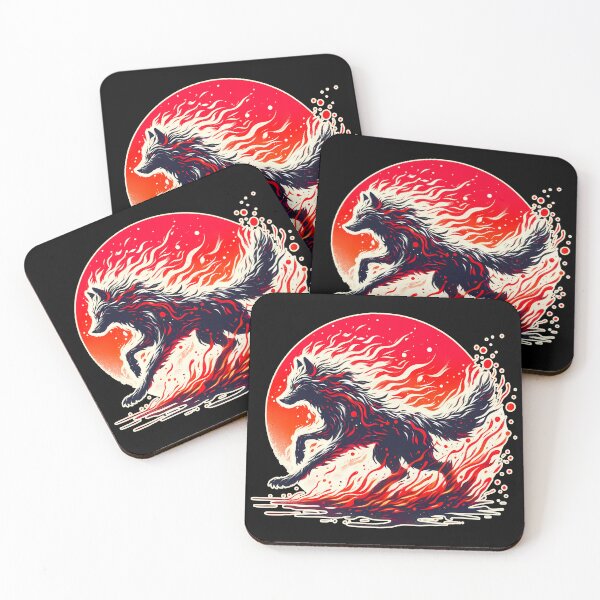 Item preview, Lava Fire Wolf, Ai Generated Art  designed and sold by ACC .