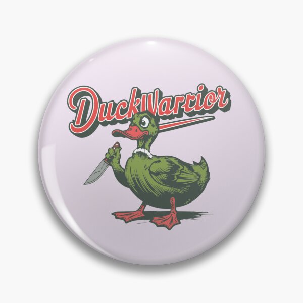 Item preview, Duckwarrior Funny Animal Lover Typography Quote  designed and sold by thedazzlingmonk.