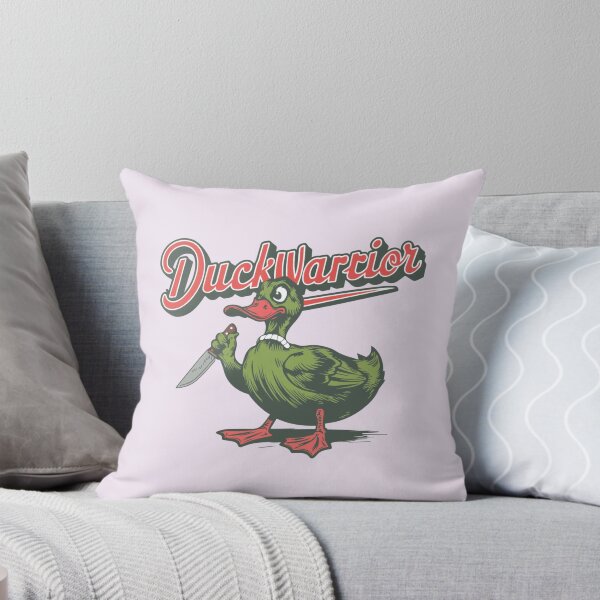 Item preview, Duckwarrior Funny Animal Lover Typography Quote  designed and sold by thedazzlingmonk.
