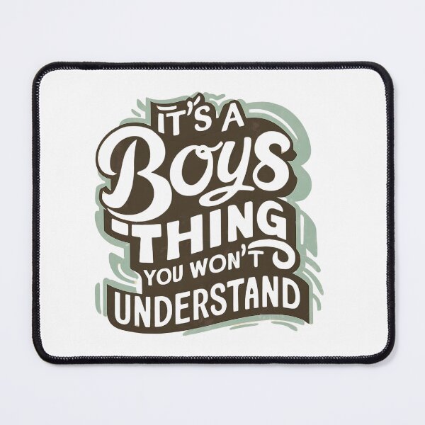 Item preview, It`s A Boys Thing You, Won`t Understand. Retro Funny Groovy Typographic Design designed and sold by Raise2Shine.
