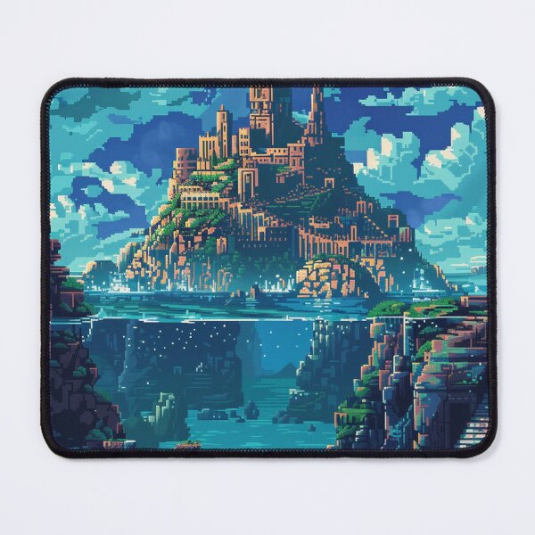 Item preview, The Lost City Of Atlantis Pixel Art  designed and sold by SaintCurio.