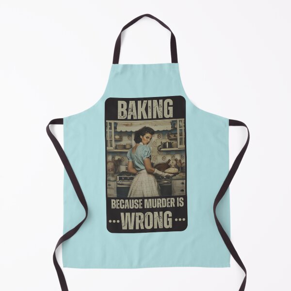 Item preview, Baking, because murder is wrong designed and sold by Beyond Tees.