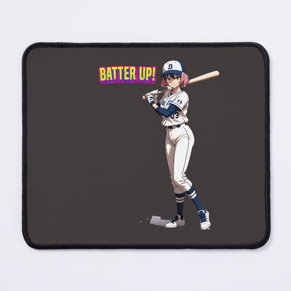 Item preview, anime girl baseball player ready to hit the ball batter up! designed and sold by PrintPlanetGo.