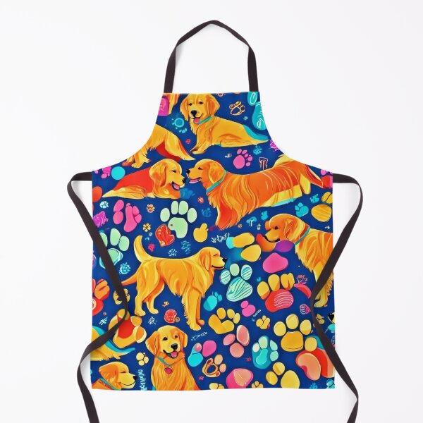 Item preview, Golden Retriever Paws: Vibrant Colors designed and sold by Health And Fitness Posts e-Store.