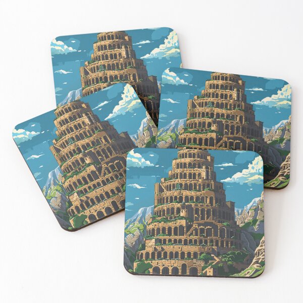 Item preview, Tower Of Babel Pixel Art  designed and sold by SaintCurio.