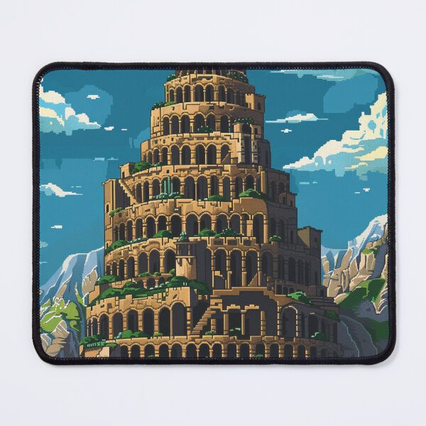 Item preview, Tower Of Babel Pixel Art designed and sold by SaintCurio.