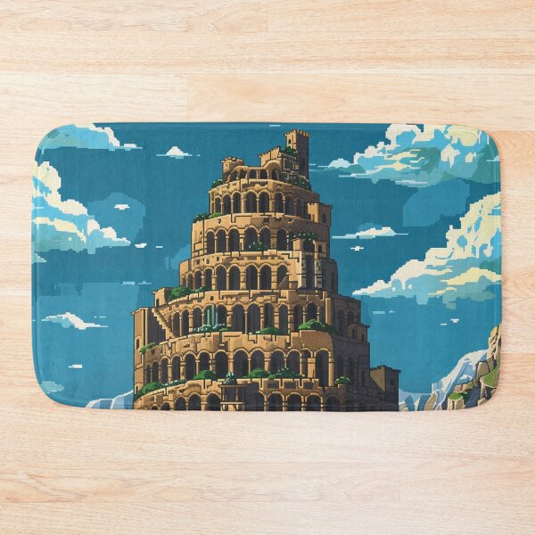 Item preview, Tower Of Babel Pixel Art  designed and sold by SaintCurio.