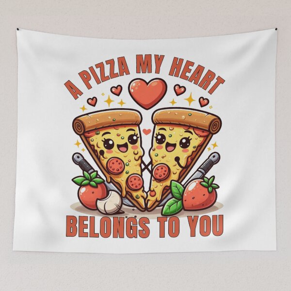 Item preview, A pizza my heart belongs to you designed and sold by DShirtRepublic.