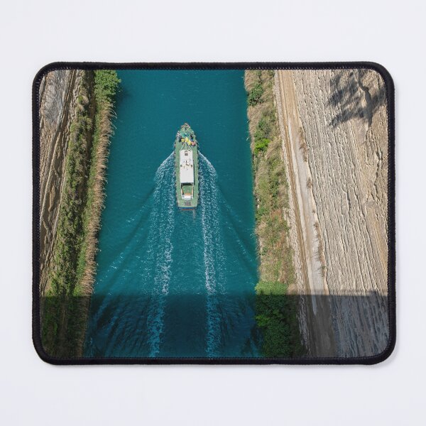 Item preview, Boat in the canal of Corinth, Peloponnese, Greece designed and sold by Photopat.