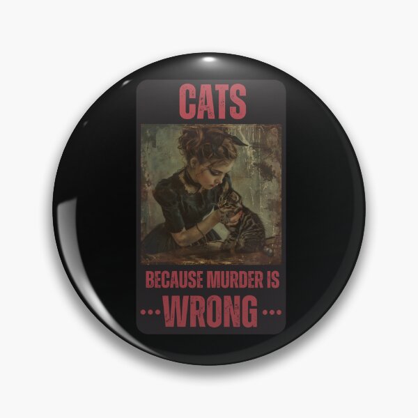 Item preview, Cats, because murder is wrong designed and sold by Beyond Tees.