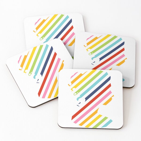 Item preview, Rainbow Stripes Silhouette designed and sold by SidderBug Designs.