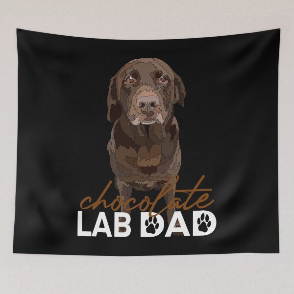 Item preview, Chocolate Lab Dad  designed and sold by Just-Arts-4U.