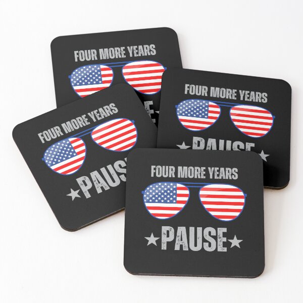 Item preview, "Four More Years Pause" Political Humor Graphic Tee designed and sold by AI-volution.