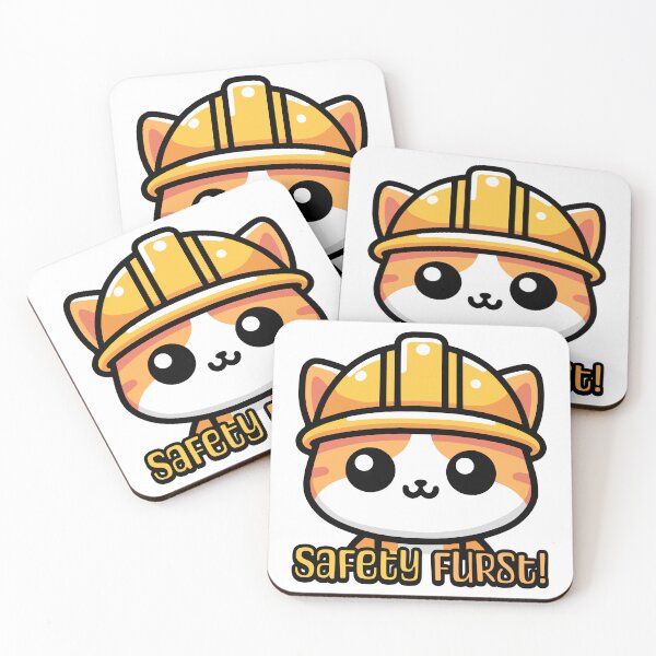 Item preview, Safety Furst! Cute Osha Cat Pun designed and sold by PMCreative.