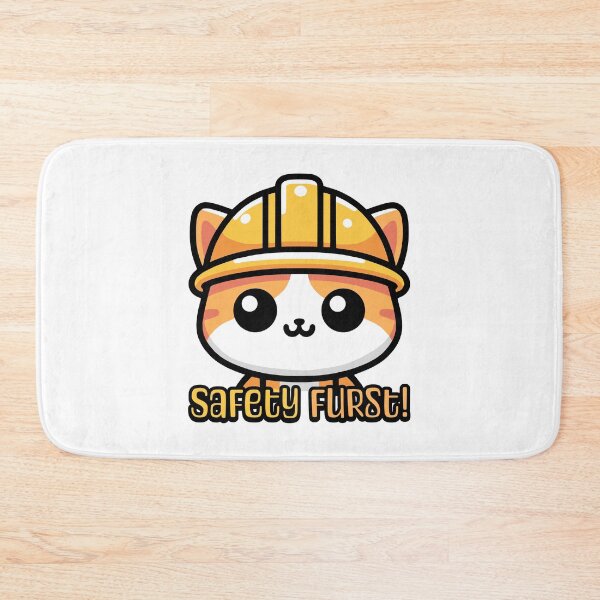 Item preview, Safety Furst! Cute Osha Cat Pun designed and sold by PMCreative.
