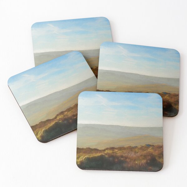 Item preview, Peak District digital painting Ramshaw Rocks at sunrise. designed and sold by RobThorley.