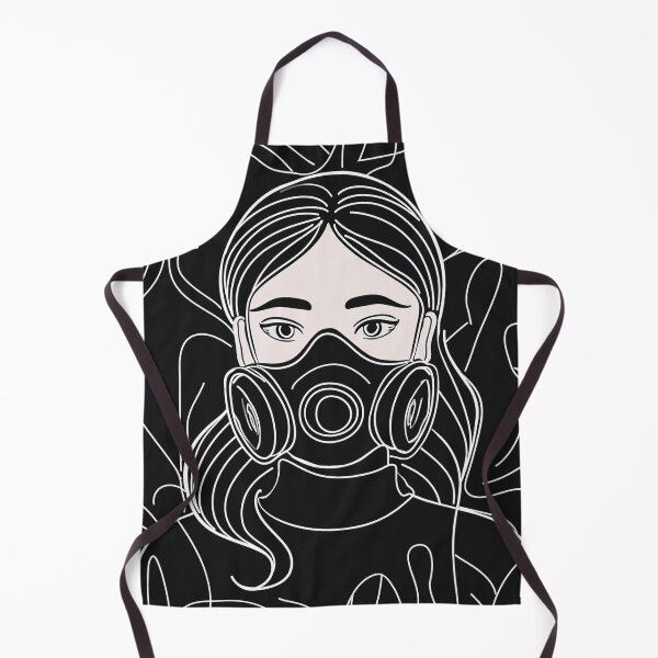 Item preview, Chica con una máscara de gas designed and sold by blackquack.