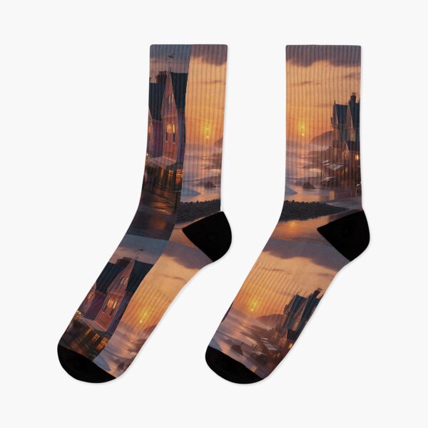 Item preview, An inspiring evening on a seaside street designed and sold by KilianSzmid.