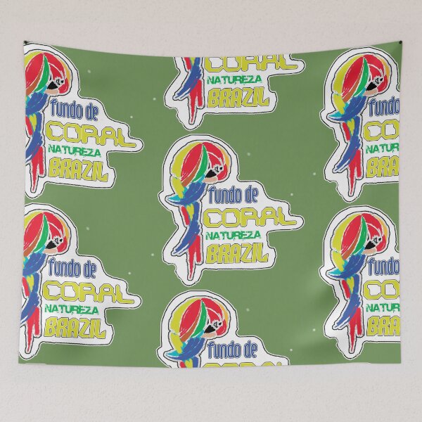 Item preview, ARARA FUNDO DE CORAL designed and sold by Fundodecoral.