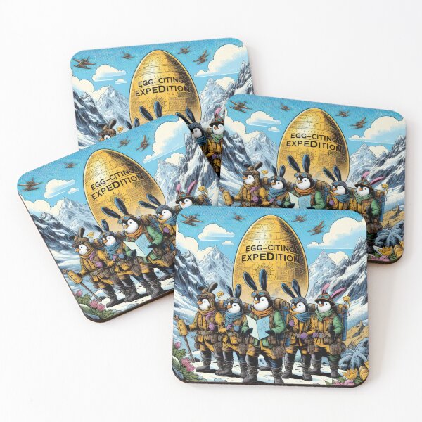 Item preview, penguin expedition for the golden easter egg Easter Funny animals designed and sold by Expressions-Sel.