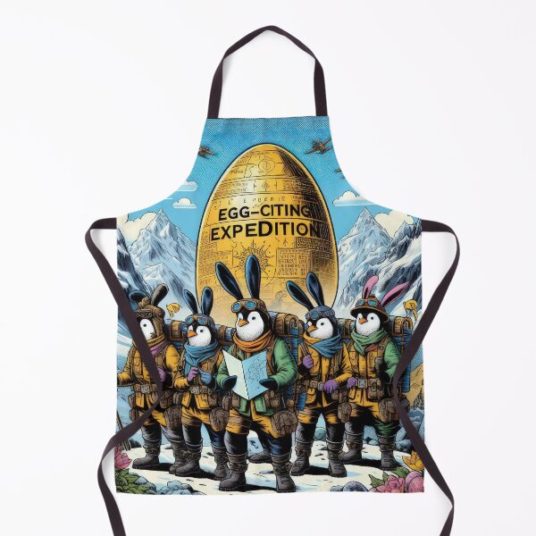 Item preview, penguin expedition for the golden easter egg Easter Funny animals designed and sold by Expressions-Sel.