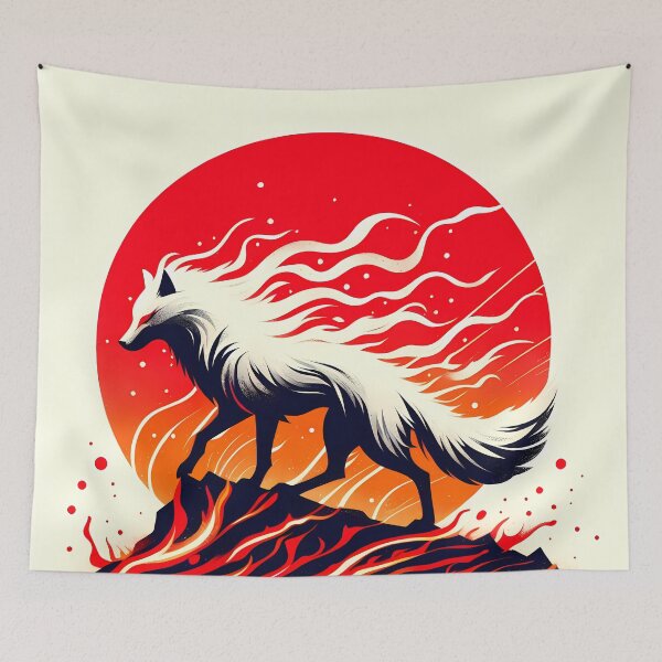 Item preview, Lava Fire Wolf, Ai Generated Art  designed and sold by ACC .