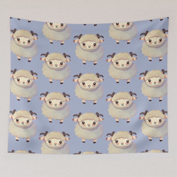 Item preview, Cute Baby Sheep - Watercolor Lamb designed and sold by FarmOfCuties.