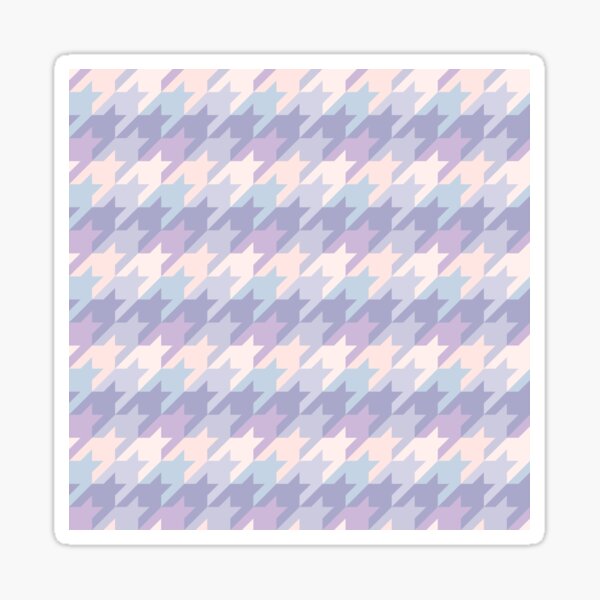 Item preview, Beautiful and Elegant Houndstooth Print Pattern Seamless Design in Pink, Lilac or purple, blue Beige colors designed and sold by RSDigitalPrintDesign.