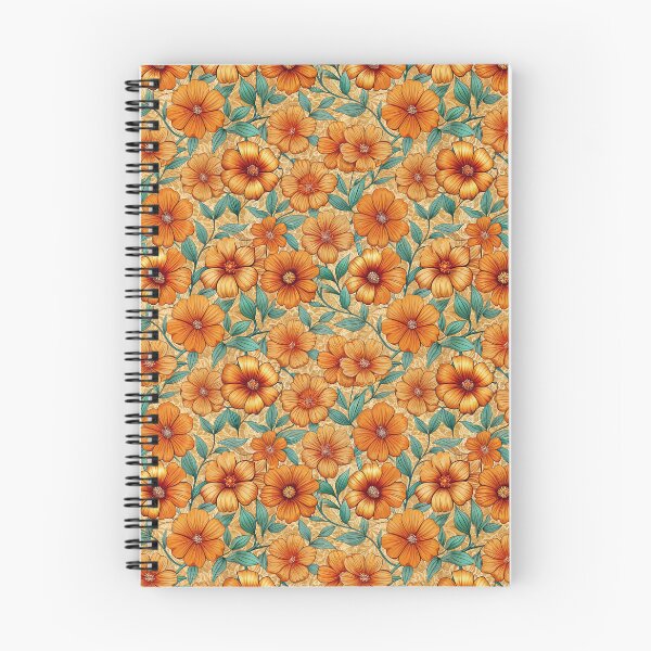 Item preview, Orange Flowers Pattern designed and sold by Lelijo.
