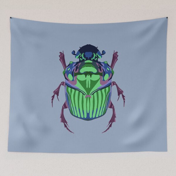 Item preview, Green Scarab (Blue) designed and sold by okaymoose.