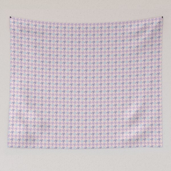 Item preview, Beautiful and Elegant Houndstooth Print Pattern Seamless Design in Pink, Lilac or purple, blue Beige colors designed and sold by RSDigitalPrintDesign.