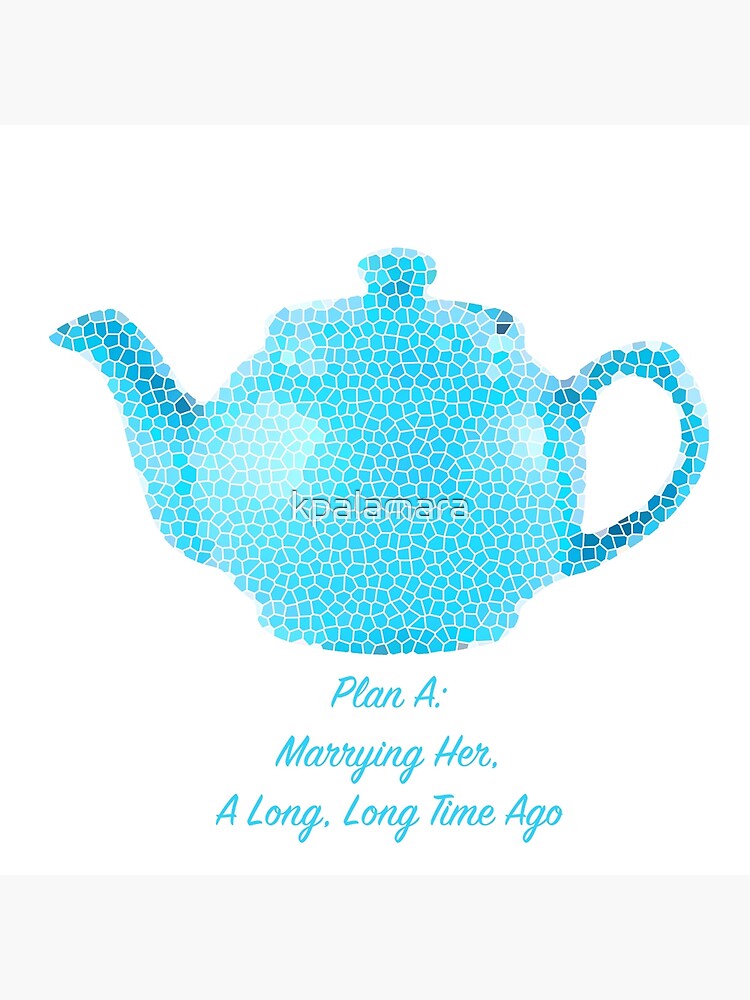 "The Office Jim and Pam Teapot" Poster by kpalamara Redbubble