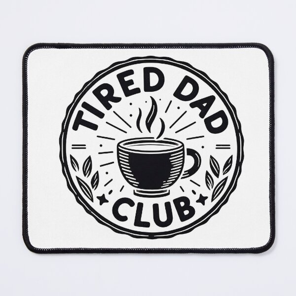 Item preview, Tired Dad Club Logo 4 Black designed and sold by Lichtbildfang.