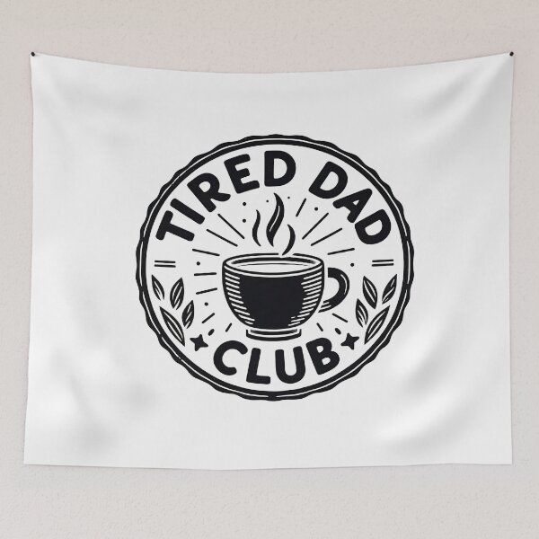 Item preview, Tired Dad Club Logo 4 Black designed and sold by Lichtbildfang.