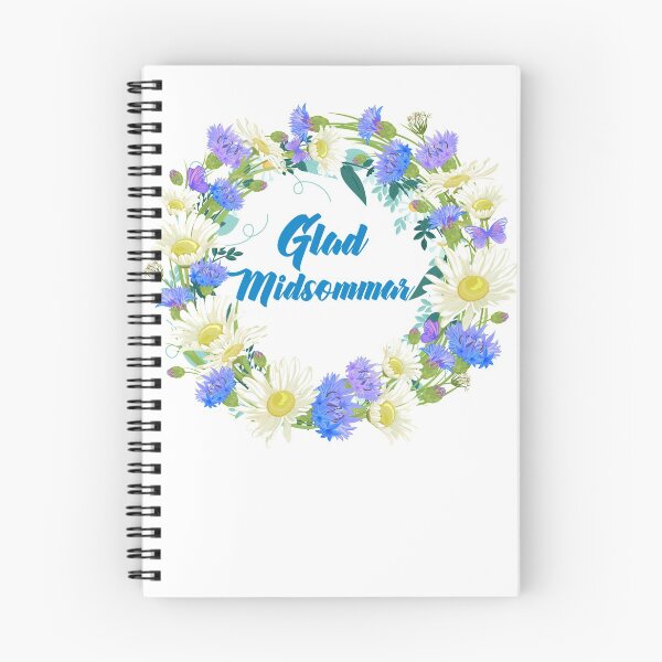 Item preview, Swedish Glad Midsommar Midsummer Flowers Floral  Wreath festival  designed and sold by funnytshirtemp.