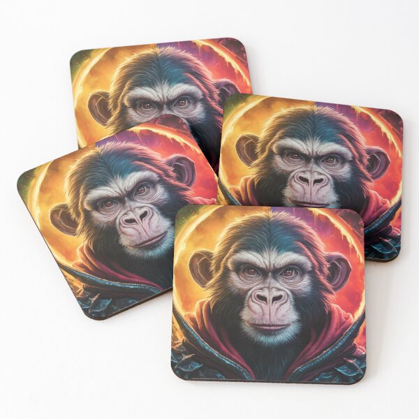 Item preview, Dark Monkey Warrior designed and sold by HowMonkeyShop.