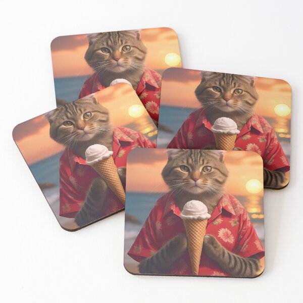 Item preview, Hawaiian cat designed and sold by blackquack.