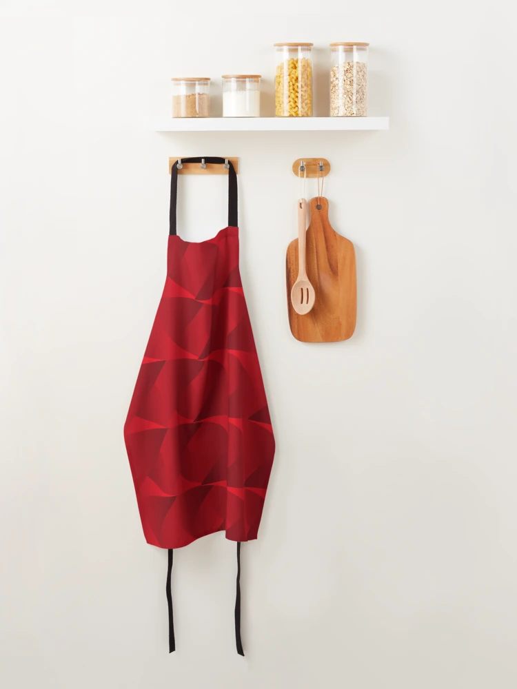 Thumbnail 4 of 6, Apron, Abstract Radiant Red Pattern designed and sold by RGSMOOTHFINGER.