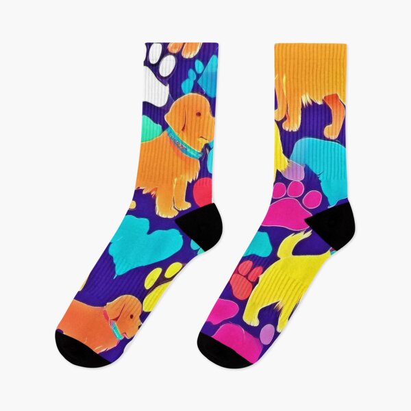 Item preview, Colorful Dog Paws designed and sold by Health And Fitness Posts e-Store.