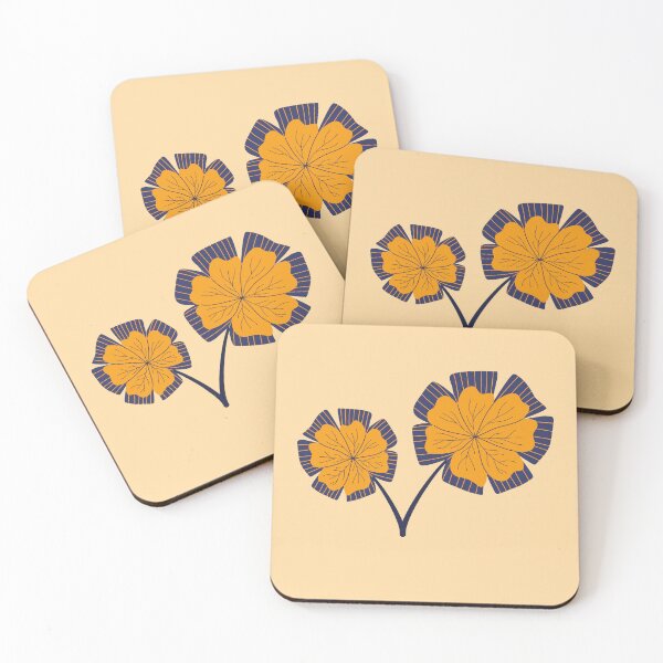Item preview, Orange Blue Flower designed and sold by Georgiashues.