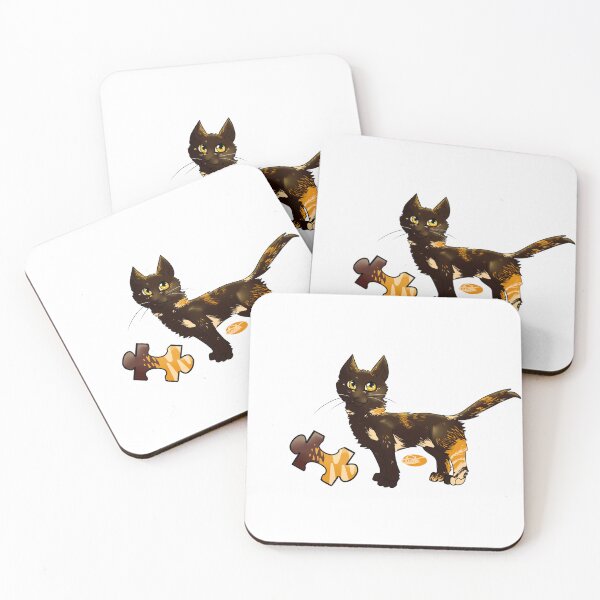 Item preview, Tricolor cat with puzzle piece designed and sold by Navided.