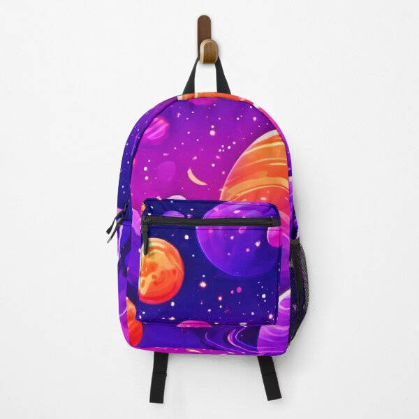 Item preview, Galactic Universe: Orange & Purple Planets designed and sold by Health And Fitness Posts e-Store.