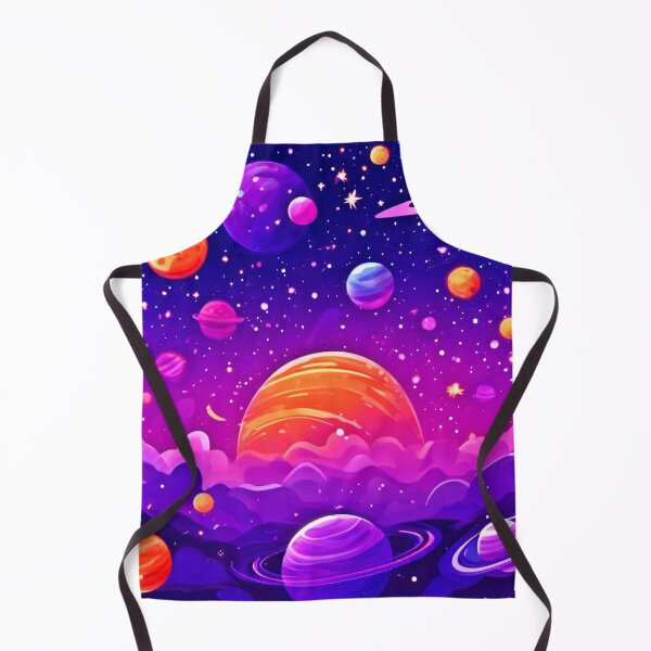 Item preview, Galactic Universe: Orange & Purple Planets designed and sold by Health And Fitness Posts e-Store.
