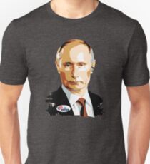I Voted Vladimir Putin with Sticker Graphic Unisex T-Shirt